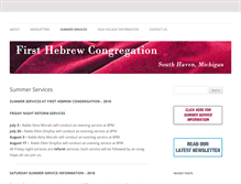 Tablet Screenshot of firsthebrewcongregation.org